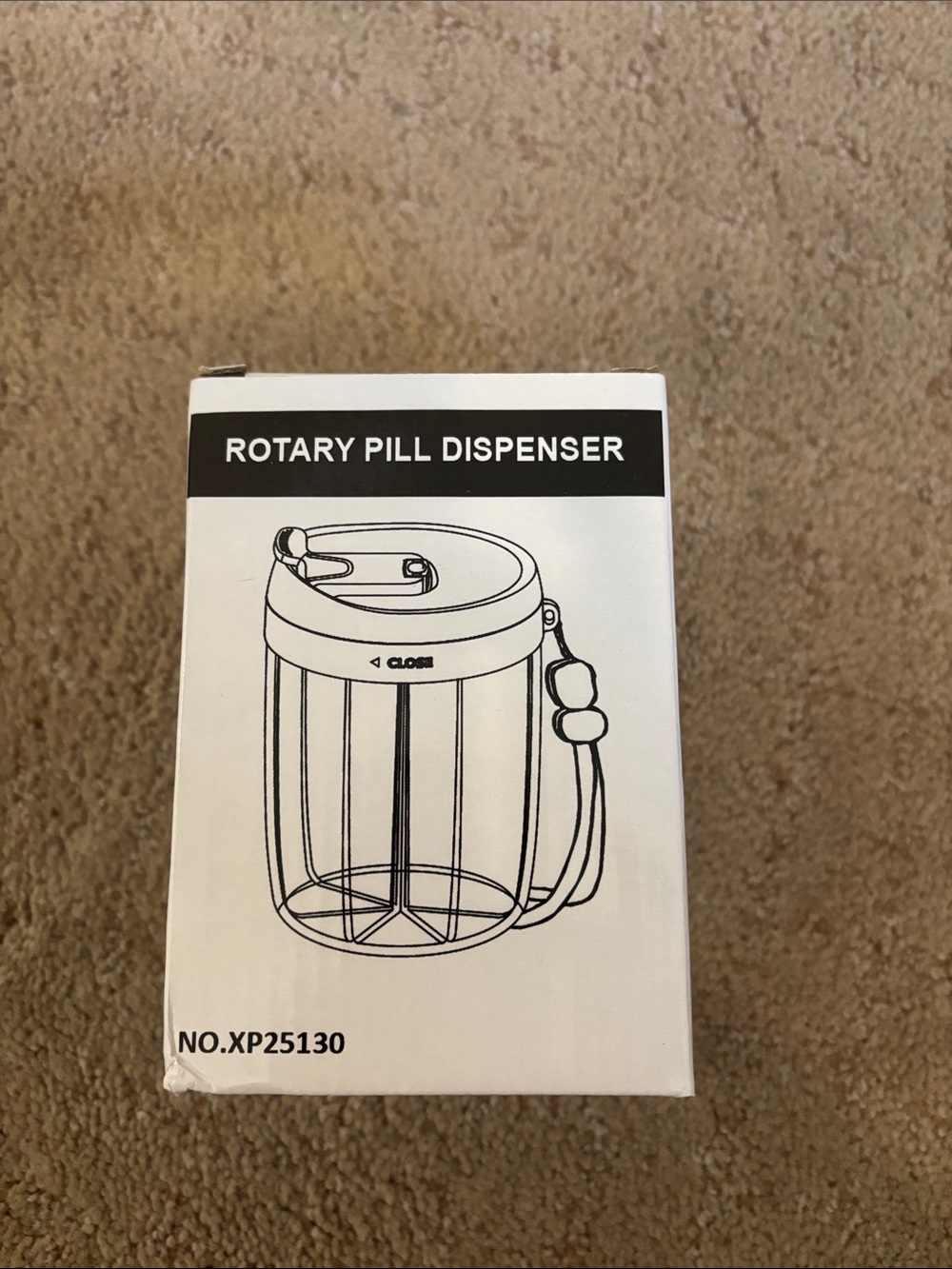 Rotary pill dispenser